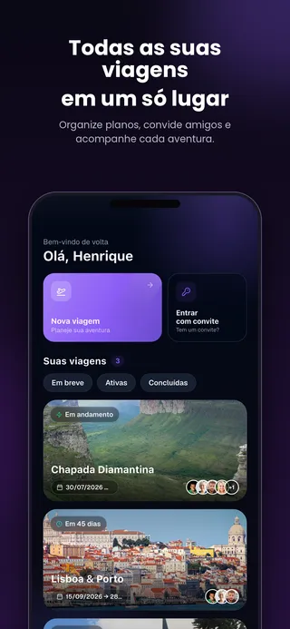 Vayker home screen